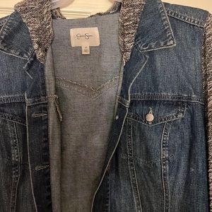 Jessica Simpson Jean jacket with detachable hood